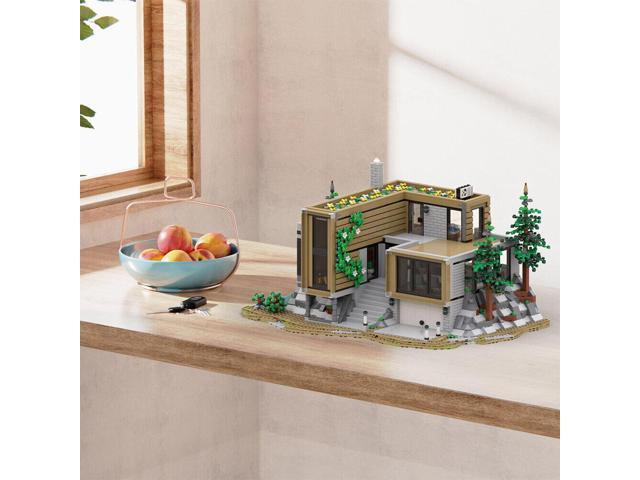 ZITIANYOUBUILD Modern House Modular Mansion Model with Interior Details 3163 Pieces MOC