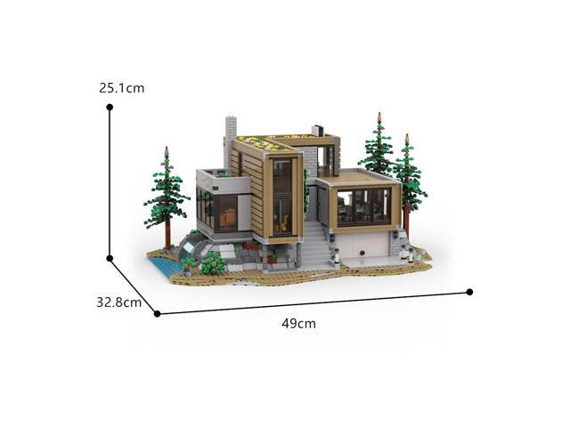 ZITIANYOUBUILD Modern House Modular Mansion Model with Interior Details 3163 Pieces MOC