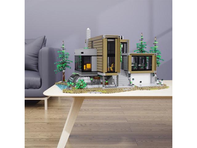 ZITIANYOUBUILD Modern House Modular Mansion Model with Interior Details 3163 Pieces MOC