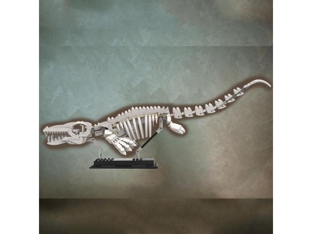 ZITIANYOUBUILD Mosasaur Skeleton Dinosaur Fossils with Posable Fins and Tail MOC