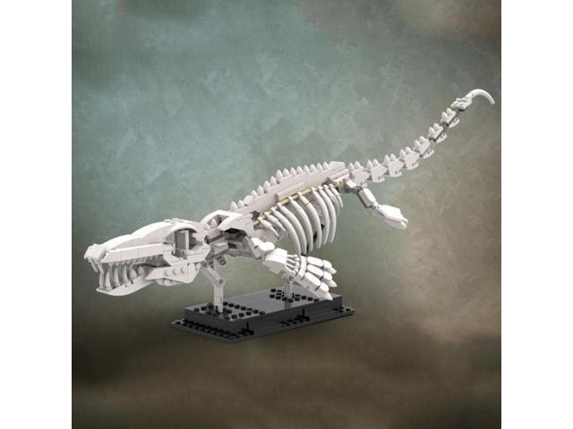 ZITIANYOUBUILD Mosasaur Skeleton Dinosaur Fossils with Posable Fins and Tail MOC