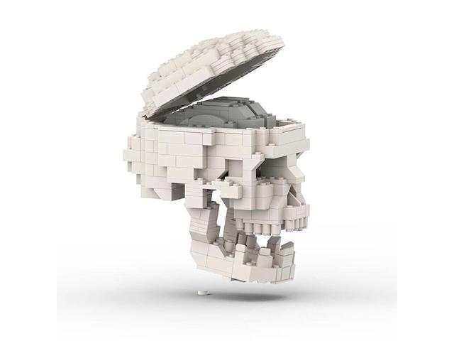 ZITIANYOUBUILD Human Skull with Brain Model Sculpture Building Kit 410 Pieces MOC