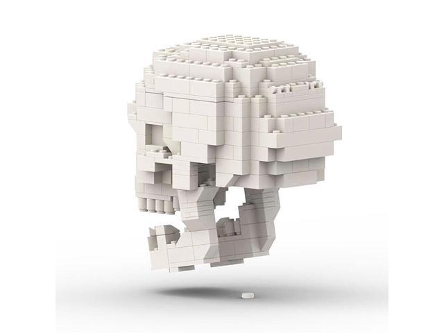 ZITIANYOUBUILD Human Skull with Brain Model Sculpture Building Kit 410 Pieces MOC