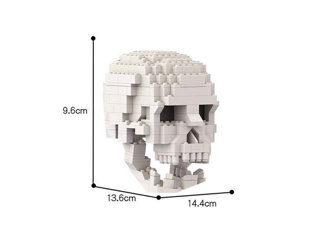 ZITIANYOUBUILD Human Skull with Brain Model Sculpture Building Kit 410 Pieces MOC