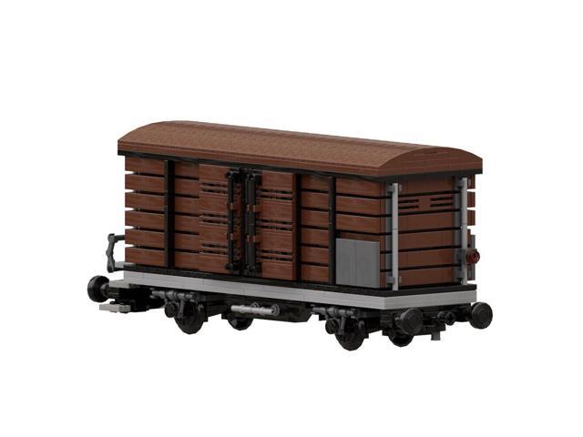 ZITIANYOUBUILD Boxcar/ Goods Wagon Twin-axle with Sliding Doors 839 Pieces MOC