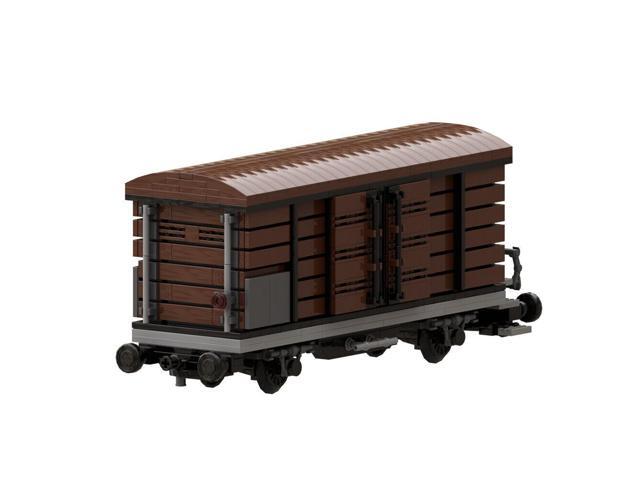 ZITIANYOUBUILD Boxcar/ Goods Wagon Twin-axle with Sliding Doors 839 Pieces MOC