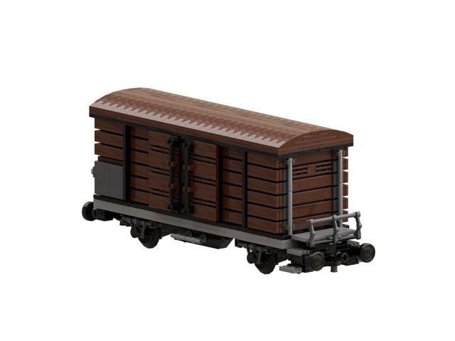ZITIANYOUBUILD Boxcar/ Goods Wagon Twin-axle with Sliding Doors 839 Pieces MOC