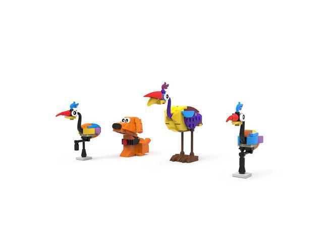 ZITIANYOUBUILD Up Comedy Animated Character 4-in-1 Colorful Giant Bird and Dog Model 214 Bricks 100% Compatible with LEGO Brand New and High Quality
