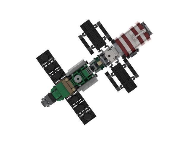 ZITIANYOUBUILD 1:110 Salyut 7 DOS-6 Space Station with Kosmos 1686 601 Pieces MOC