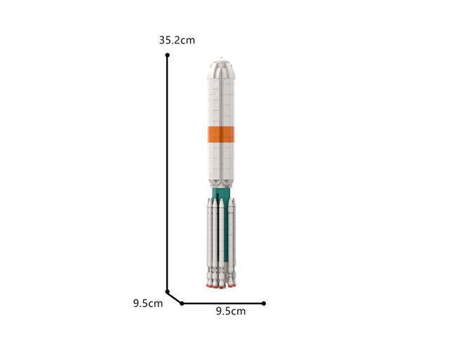 ZITIANYOUBUILD MOC-71855 NASA Delta III Rocket III Rocket Expendable Launch Vehicle 593 Pieces 1 110 Scale 100% Compatible with LEGO Brand New and...