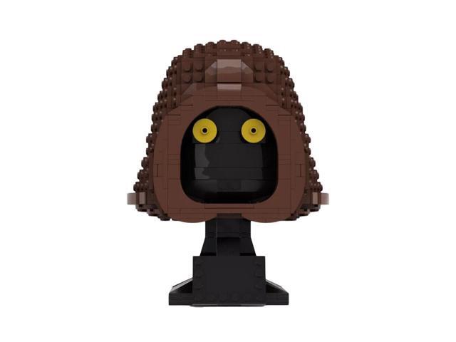 ZITIANYOUBUILD MOC-70376 Star War Jawa Bust Movie Character Waste Picker Humanoid Creature Bust Model 740 Parts Helmet Collection Style 100%...