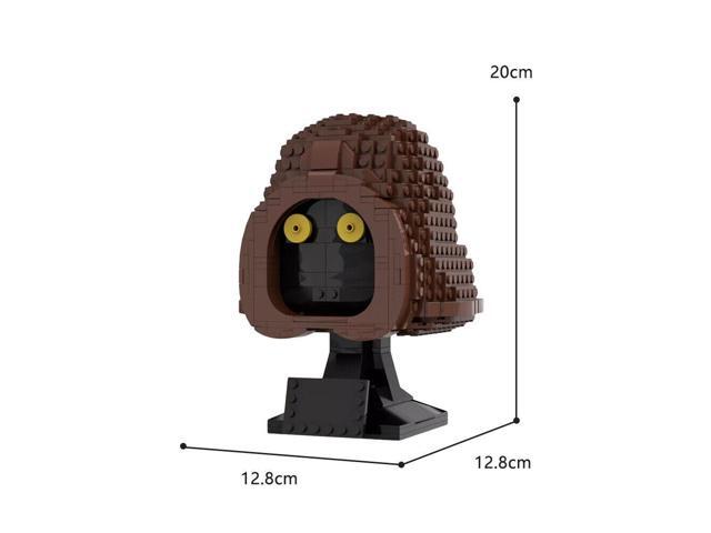 ZITIANYOUBUILD MOC-70376 Star War Jawa Bust Movie Character Waste Picker Humanoid Creature Bust Model 740 Parts Helmet Collection Style 100%...