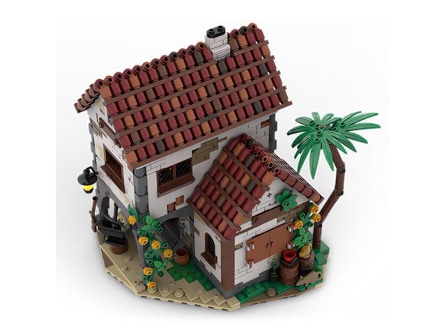 ZITIANYOUBUILD Hut Cottage by the Island Modular Building House 1332 Pieces MOC