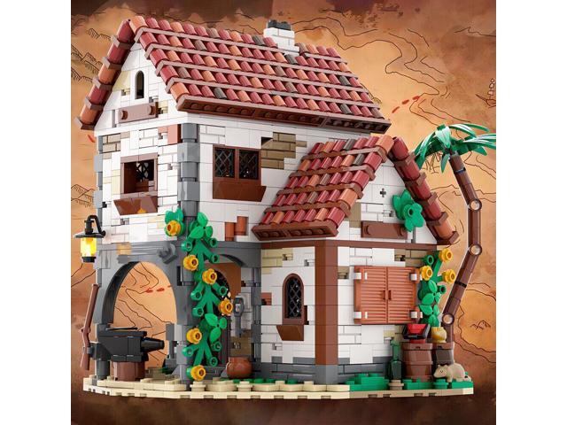 ZITIANYOUBUILD Hut Cottage by the Island Modular Building House 1332 Pieces MOC