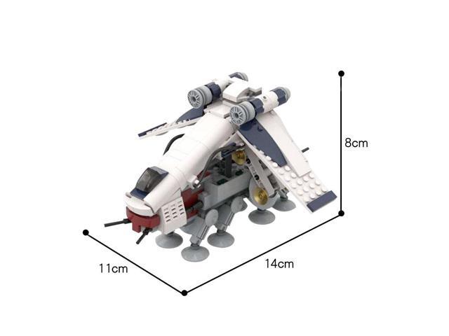 ZITIANYOUBUILD Mini Republic Dropship Model with Movable Base 436 Pieces MOC