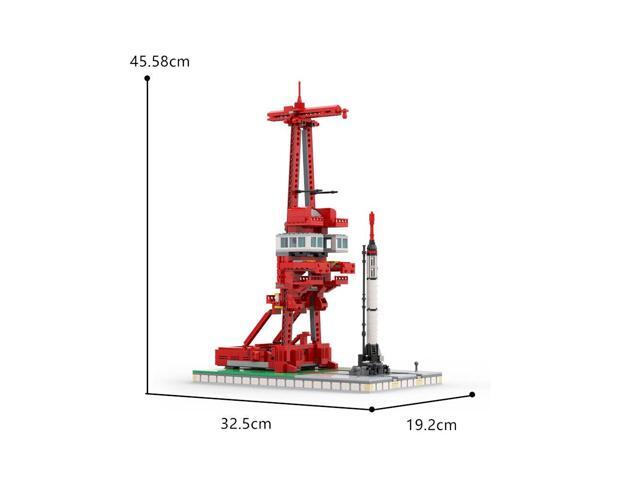 ZITIANYOUBUILD 1:110 Scale Launch Site Launch Base with Rocket 1298 Pieces MOC