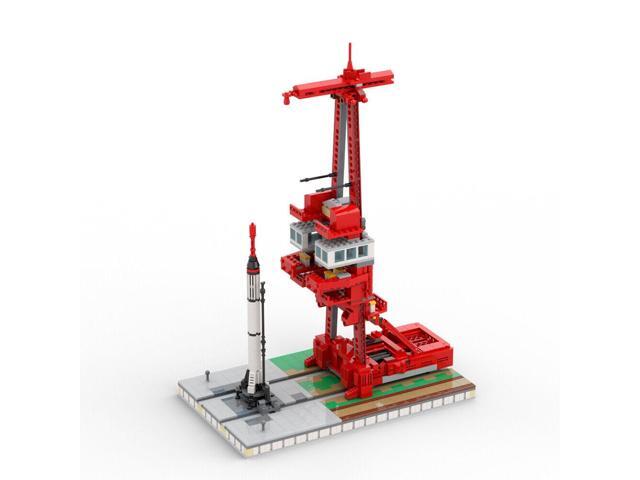 ZITIANYOUBUILD 1:110 Scale Launch Site Launch Base with Rocket 1298 Pieces MOC