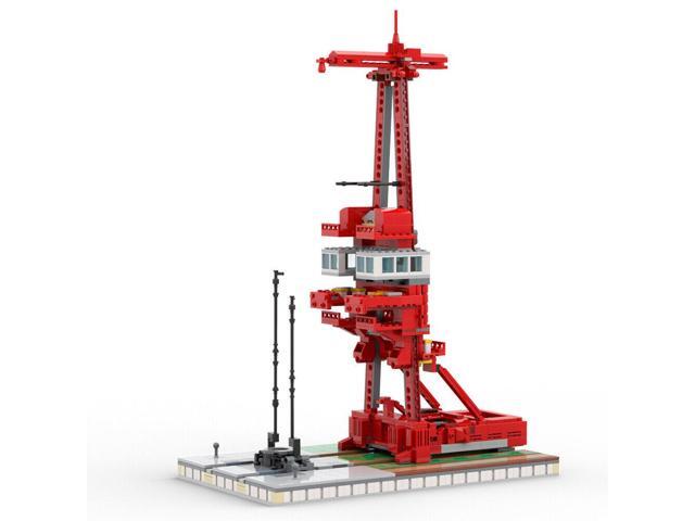 ZITIANYOUBUILD 1:110 Scale Launch Site Launch Base with Rocket 1298 Pieces MOC