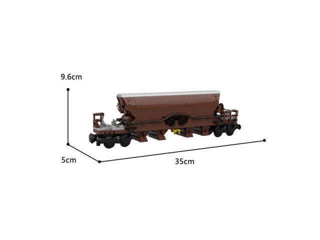 ZITIANYOUBUILD MOC-123192 Tanoos 896 Brown Freight Train Model 613 Parts for 10277 Hopper Wagon Brown 100% Compatible with LEGO Brand New and High...