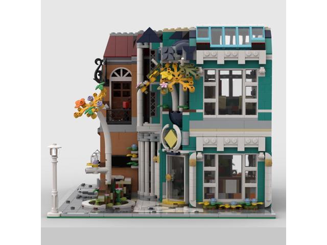 ZITIANYOUBUILD Corner Build: Art Gallery & Antique Shop with Interior 2045 Pieces MOC