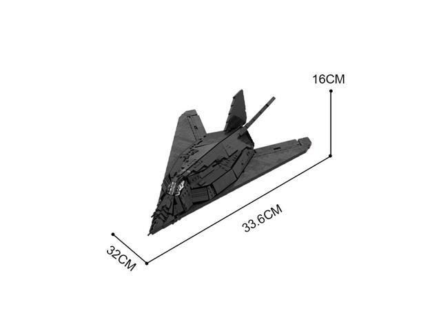 ZITIANYOUBUILD F-117 Nighthawk Airplane 1134 Pieces Building Toys Set 1:40 Scale MOC