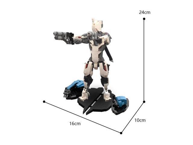 ZITIANYOUBUILD MOC-117327 Warframe Battle Robot Mecha with Excalibur and Display Stand 555 Pieces for Adults 100% Compatible with LEGO Brand New...