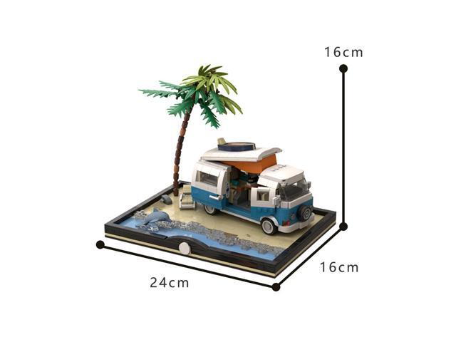 ZITIANYOUBUILD Beach Base Scene and Small Camper Model 962 Pieces Building Toys MOC
