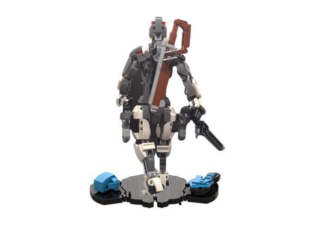 ZITIANYOUBUILD MOC-117327 Warframe Battle Robot Mecha with Excalibur and Display Stand 555 Pieces for Adults 100% Compatible with LEGO Brand New...