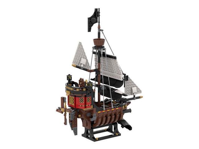 ZITIANYOUBUILD Sky Pirates Skeleton Ship Flying Pirate Ship with Stand 662 Pieces MOC