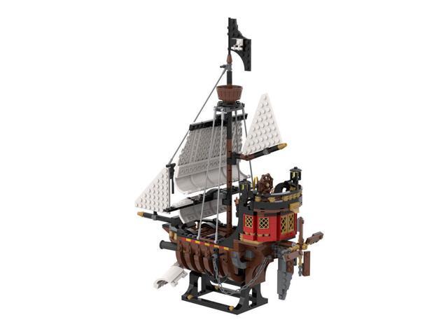 ZITIANYOUBUILD Sky Pirates Skeleton Ship Flying Pirate Ship with Stand 662 Pieces MOC