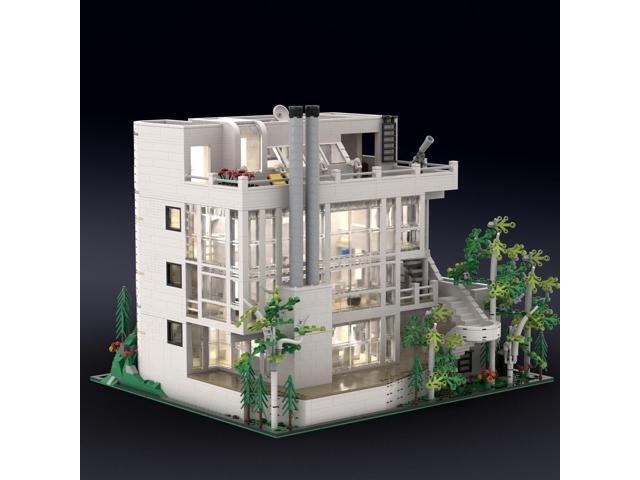 ZITIANYOUBUILD Bright White and Freestanding House with Interior 5283 Pieces MOC