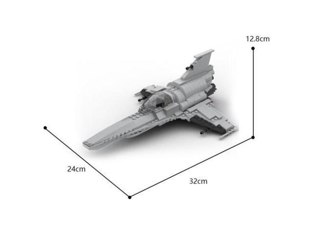 ZITIANYOUBUILD MOC-28656 Battlestar Galactica Viper Mark 7 Colonial Fleet's Fighter Model 289 Pieces 100% Compatible with LEGO Brand New and High...