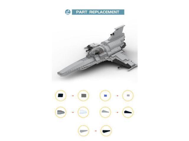 ZITIANYOUBUILD MOC-28656 Battlestar Galactica Viper Mark 7 Colonial Fleet's Fighter Model 289 Pieces 100% Compatible with LEGO Brand New and High...
