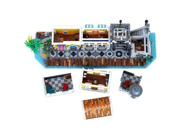 ZITIANYOUBUILD Lagoon Lockup Revisited Port Town Modular Building 3894 Pieces MOC