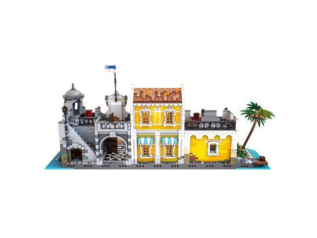 ZITIANYOUBUILD Lagoon Lockup Revisited Port Town Modular Building 3894 Pieces MOC