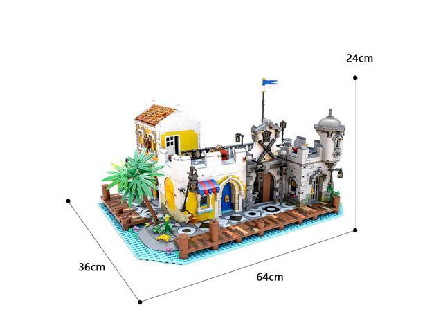 ZITIANYOUBUILD Lagoon Lockup Revisited Port Town Modular Building 3894 Pieces MOC