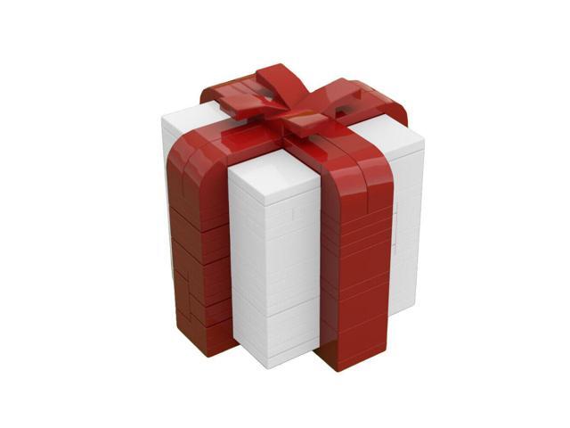 ZITIANYOUBUILD Gift Box Puzzle Box Model White-Red Version 177 Pieces for Adults MOC