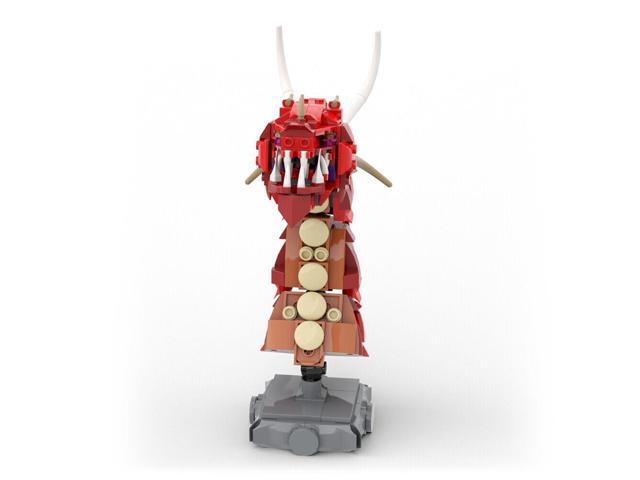 ZITIANYOUBUILD 2-in-1 Fire-breathing and Ice-spewing Dragons Bust Head 648 Pieces MOC