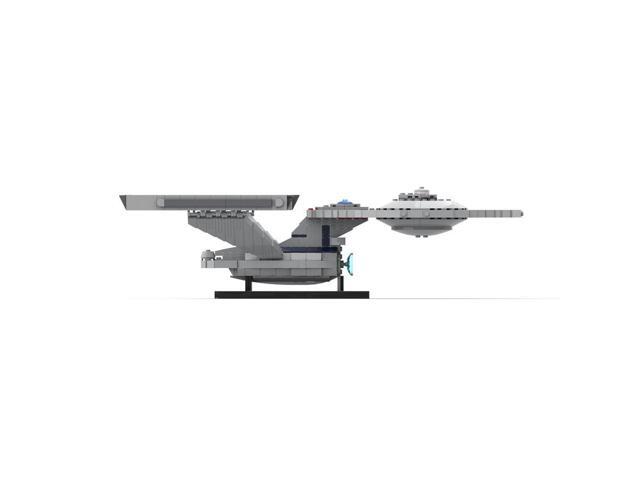 ZITIANYOUBUILD Enterprise-A Spaceship with Display Stand 716 Pieces Building Kit MOC
