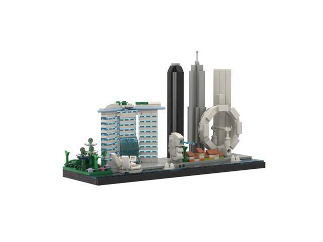 ZITIANYOUBUILD Singapore Skyline Architecture 504 Pieces for Adults 100% Compatible with LEGO Brand New and High Quality