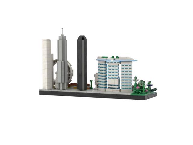 ZITIANYOUBUILD Singapore Skyline Architecture 504 Pieces for Adults 100% Compatible with LEGO Brand New and High Quality