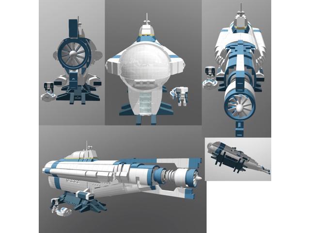 ZITIANYOUBUILD Cyclops Submarine Model 1552 Pieces with Display Stand Building Toys MOC