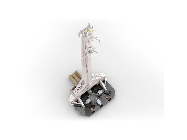 ZITIANYOUBUILD SpaceX Falcon 9 Transporter Erector (TE) 1/110 Scale Rocket and Launch Vehicle Mobile System with Launch Tower 1298 Pieces 100%...