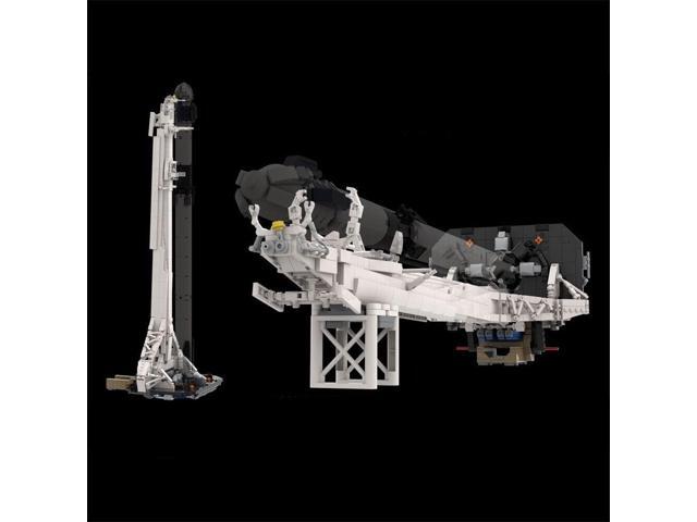 ZITIANYOUBUILD SpaceX Falcon 9 Transporter Erector (TE) 1/110 Scale Rocket and Launch Vehicle Mobile System with Launch Tower 1298 Pieces 100%...
