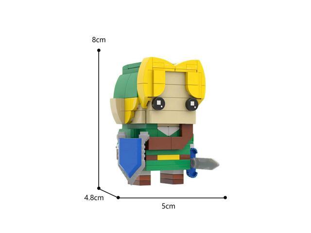 ZITIANYOUBUILD The Link Model with Shield and Sword 155 Pieces from Adventure Game MOC