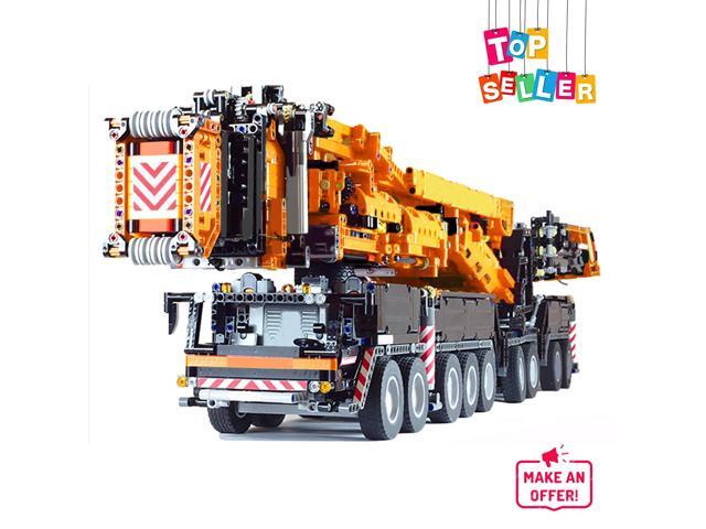 ZITIANYOUBUILD Full RC Black Orange LTM 11200 Crane with Power Functions 8104 Pieces MOC