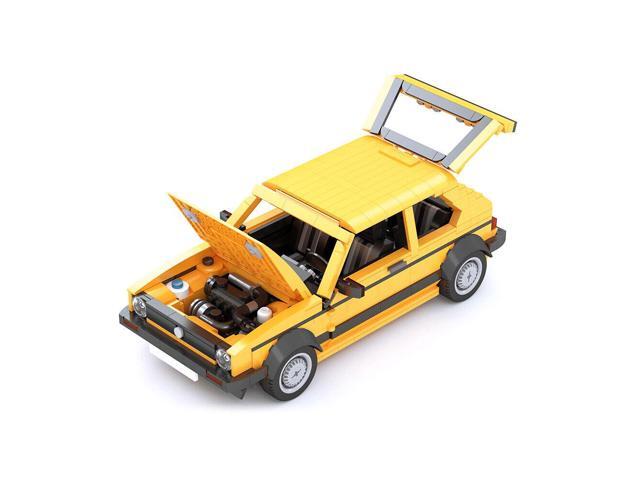 ZITIANYOUBUILD Car Model 1390 Pieces Yellow Version with Suspension Building Toys MOC