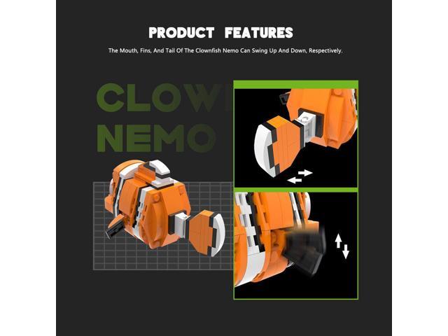 ZITIANYOUBUILD Clownfish with Stand 165 Pieces Building Toys from Animated Film MOC