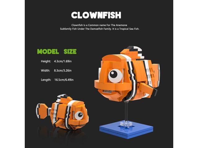 ZITIANYOUBUILD Clownfish with Stand 165 Pieces Building Toys from Animated Film MOC