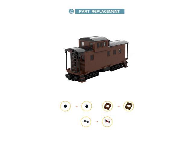 ZITIANYOUBUILD MOC-81647 C-40-3 Caboose Southern Pacific Edition C403 Caboose Train Model 594 Pieces 100% Compatible with LEGO Brand New and High...